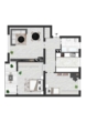 Grundriss - Charmante 3‑Zimmer‑Wohnung mit Balkon, Garage & Fernwärme – ca. 67 m² Wohnfläche