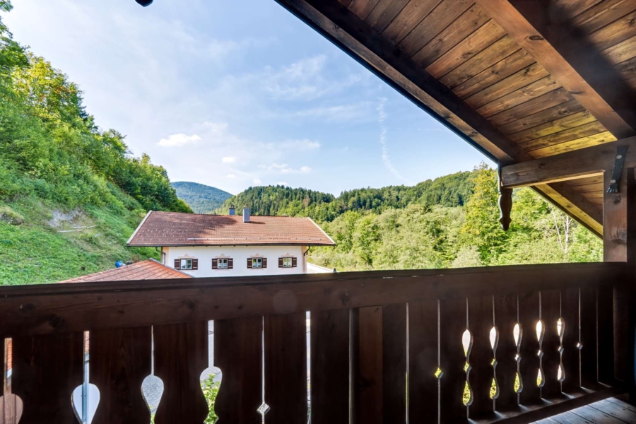 Balkon mit Aussicht vom DG